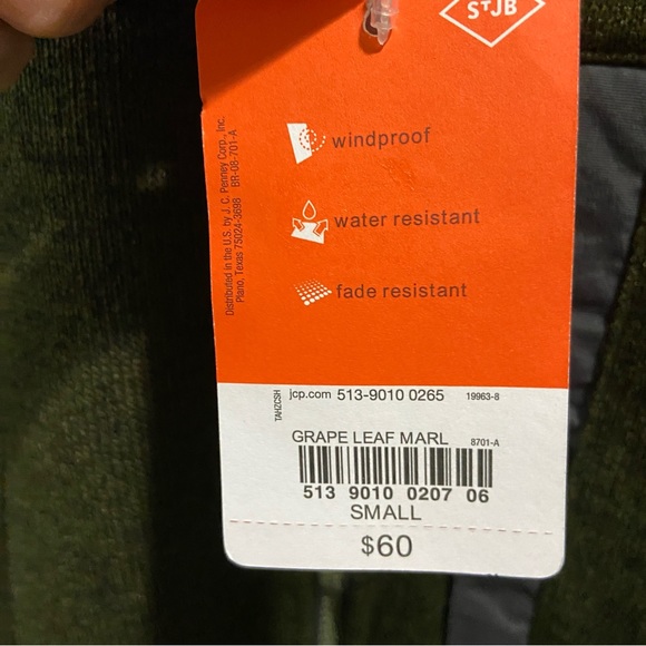 St. John’s Bay Full Zip Jacket - Picture 3 of 5